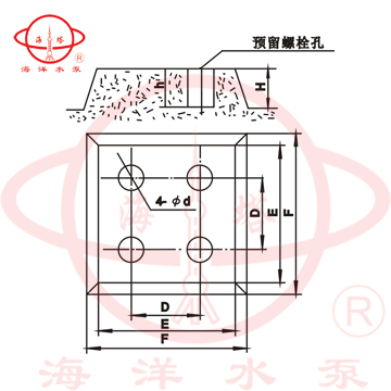 DL低转速立式多级离心泵附件及安装尺寸